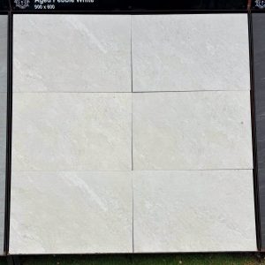 Aged Pebble White Porcelain Paving